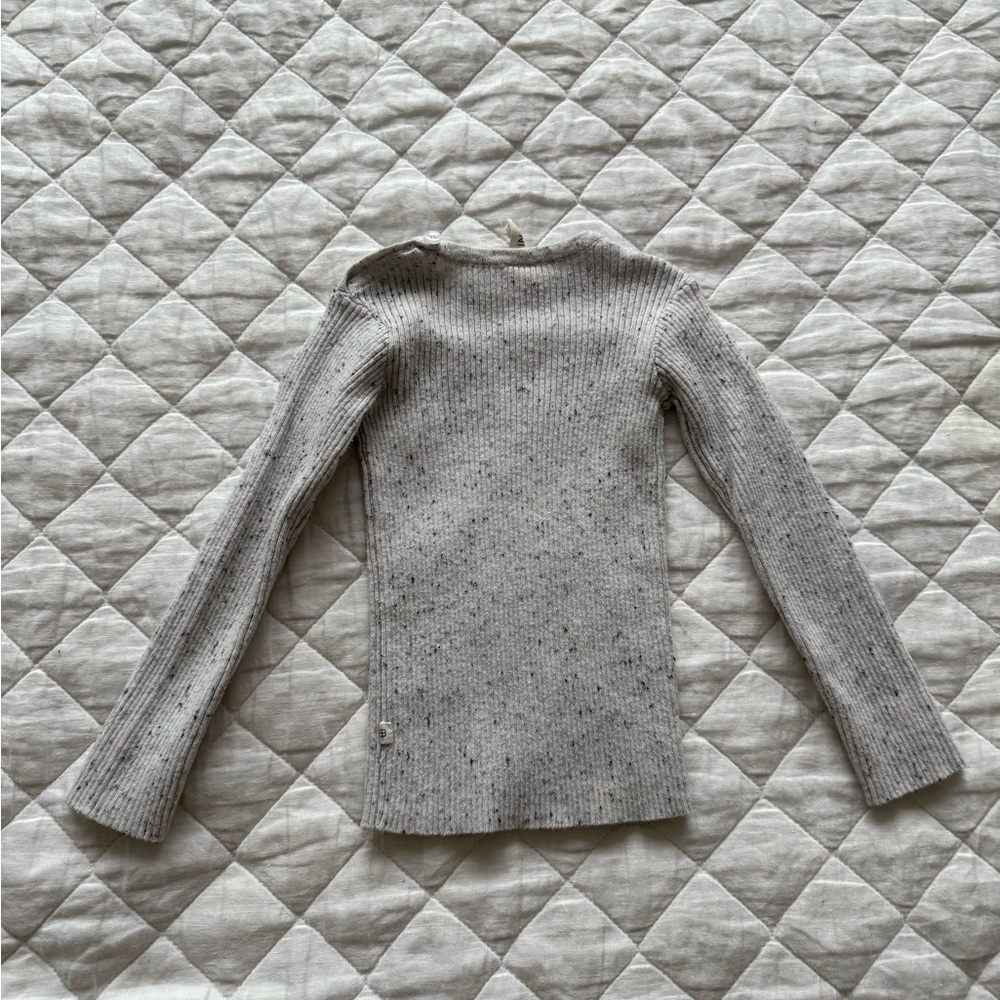 Pippin Gray Ribbed Sweater - Picture 2 of 5